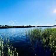 Piękny dom z linią brzegową 