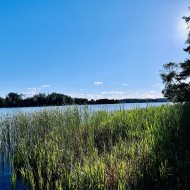 Piękny dom z linią brzegową 